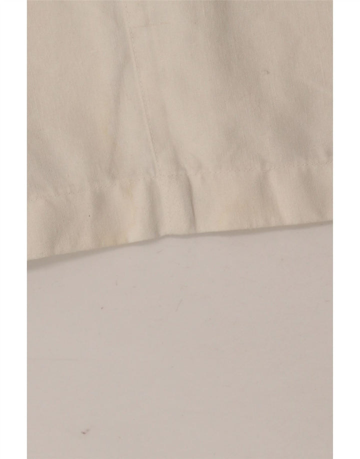 Byblos Womens Pencil Skirt IT 40 Small W28  White Linen
