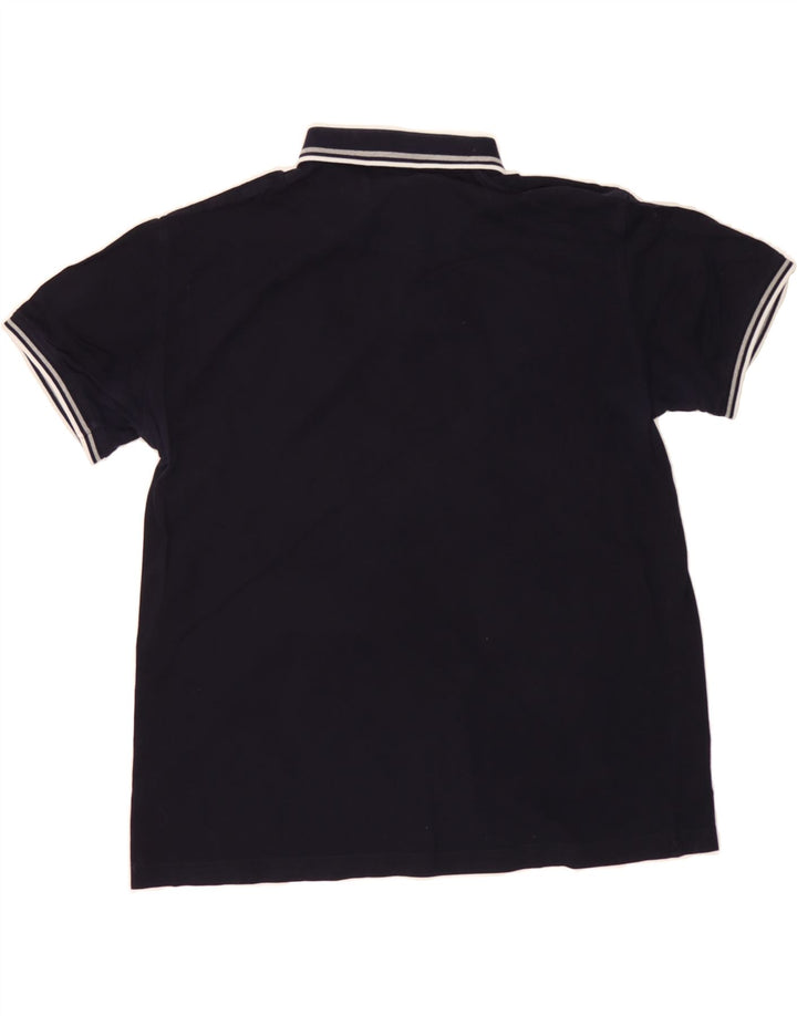 TRUSSARDI JEANS Mens Polo Shirt Large Navy Blue Vintage Trussardi Jeans and Second-Hand Trussardi Jeans from Messina Hembry 