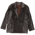 Vintage Womens Leather Jacket UK 14 Medium Black Leather