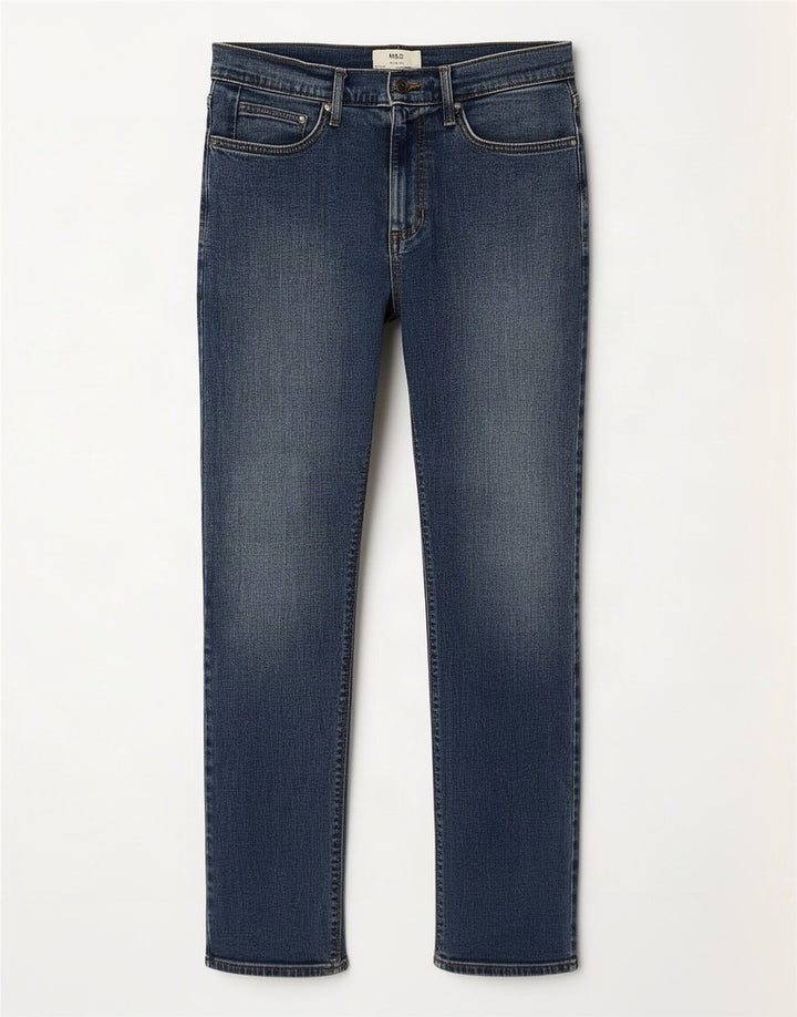 Marks & Spencer Mens Slim Jeans W32 L31 Blue Cotton