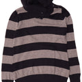 Massimo Dutti Womens Button Neck Jumper Sweater UK 12 Medium Navy Blue