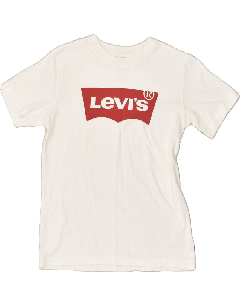 LEVI'S Boys Graphic T-Shirt Top 11-12 Years White Cotton | Vintage Levi's | Thrift | Second-Hand Levi's | Used Clothing | Messina Hembry 