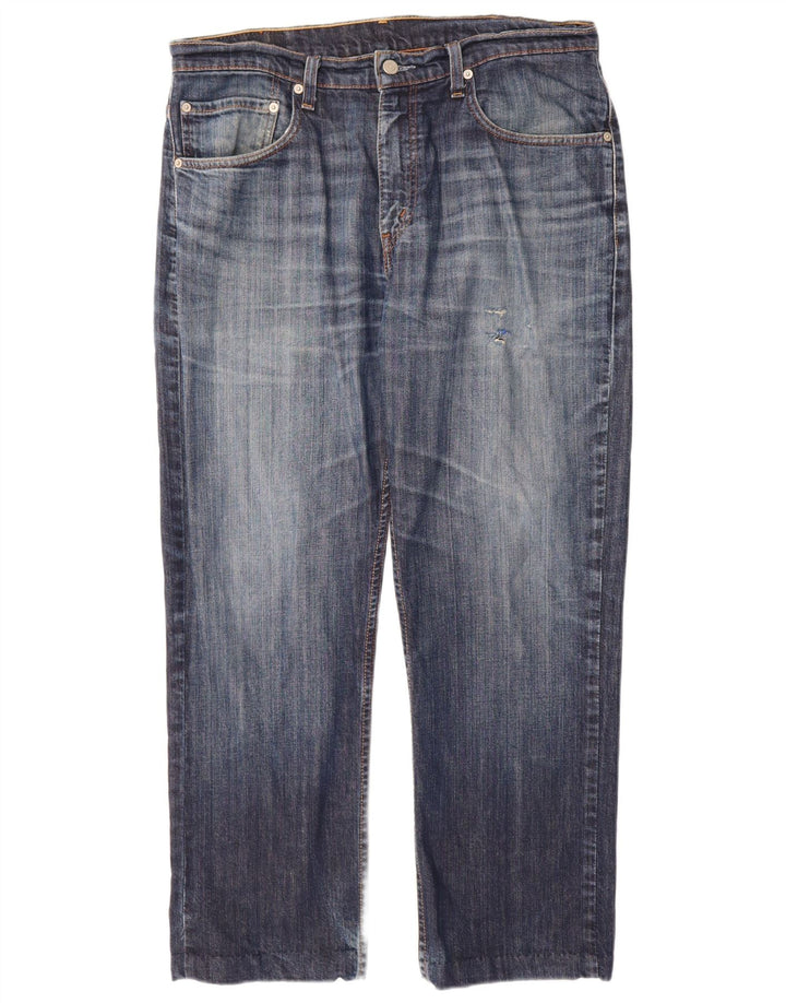 Levi's Mens Straight Jeans W33 L30 Blue Cotton