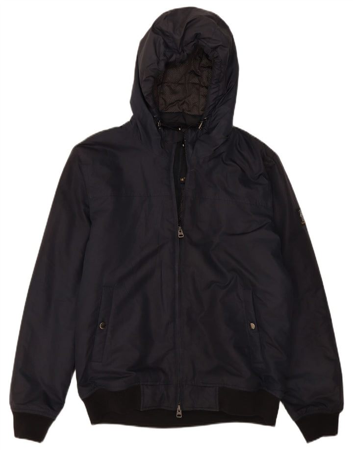 Refrigiwear Mens Hooded Bomber Jacket UK 40 Large Navy Blue