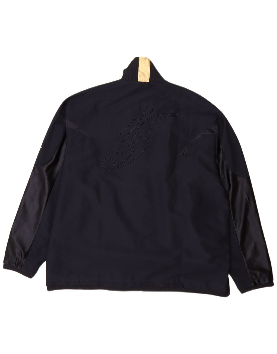 Adidas Mens Rain Jacket UK 42 XL Navy Blue Polyester