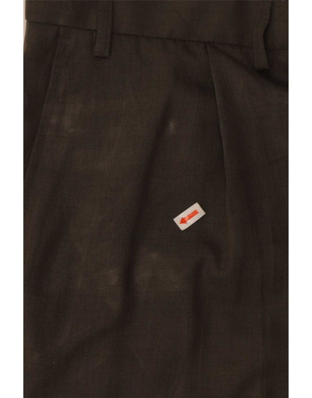 Marks & Spencer Mens Pegged Suit Trousers W40 L31 Khaki Polyester