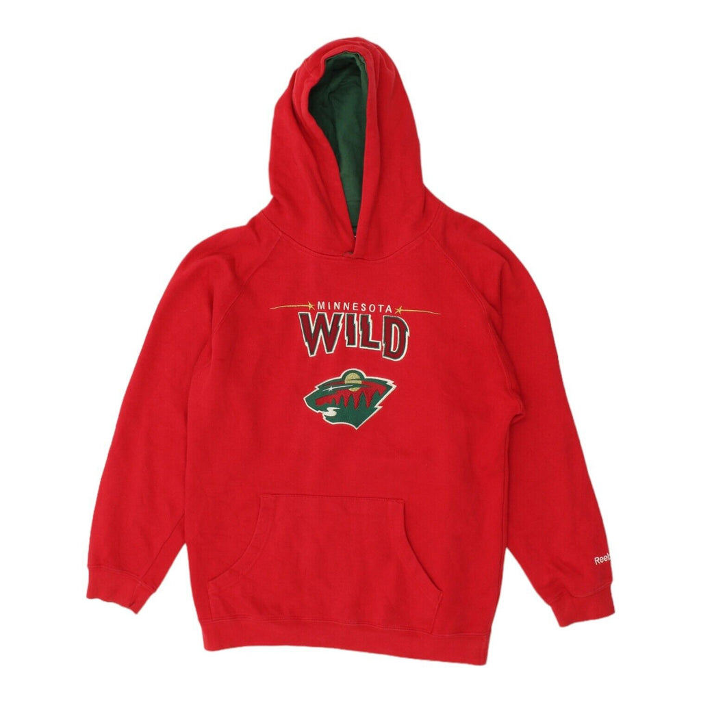 Minnesota Wild Reebok Mens Red Pullover Hoodie | Vintage NHL Ice Hockey Sports | Vintage Messina Hembry | Thrift | Second-Hand Messina Hembry | Used Clothing | Messina Hembry 