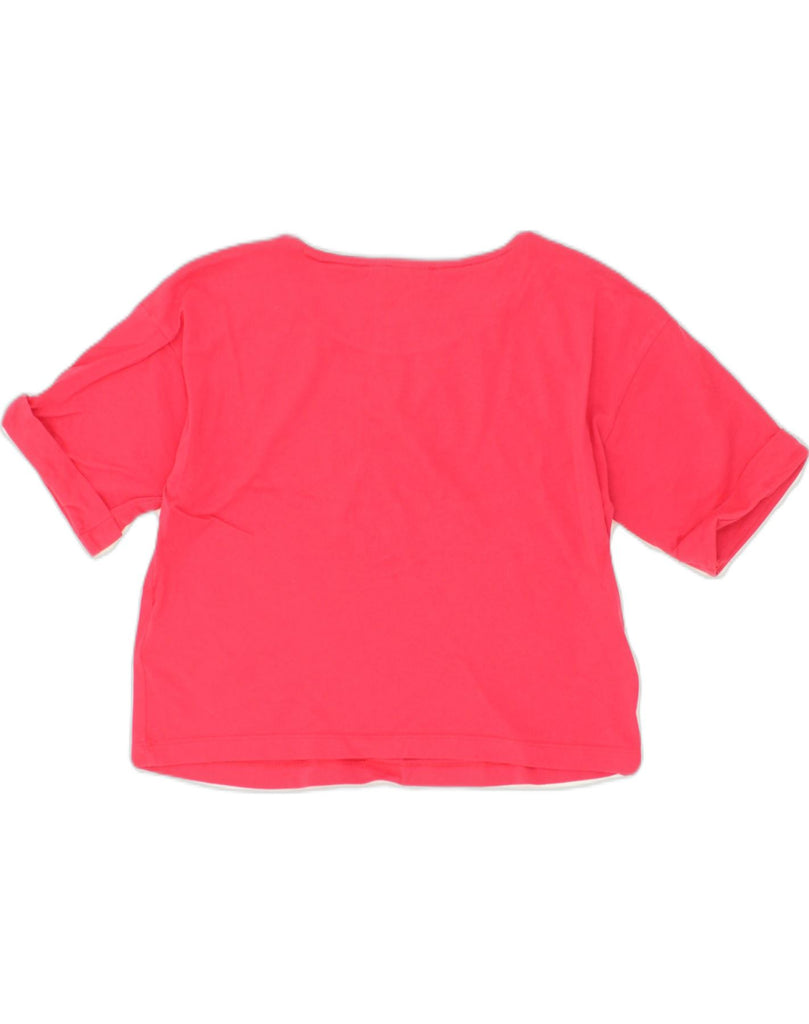 ADIDAS Womens Crop Top UK 10 Small Pink Cotton | Vintage Adidas | Thrift | Second-Hand Adidas | Used Clothing | Messina Hembry 