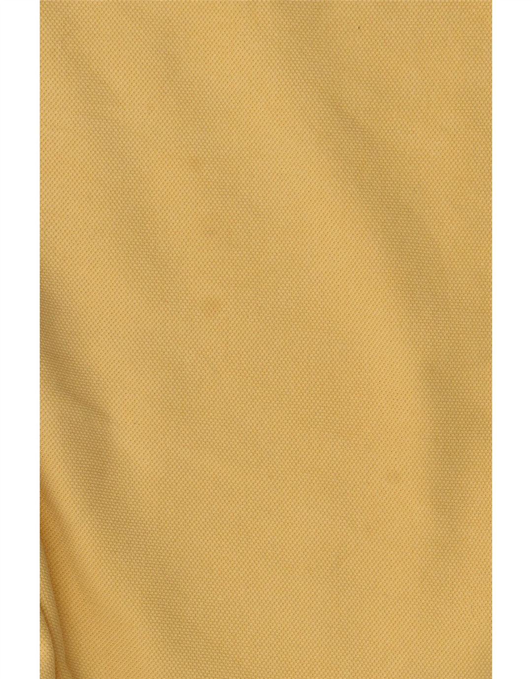 Asics Mens Polo Shirt Medium Yellow Cotton