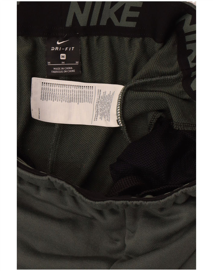 NIKE Mens Dri Fit Tracksuit Trousers Joggers Medium  Green Polyester