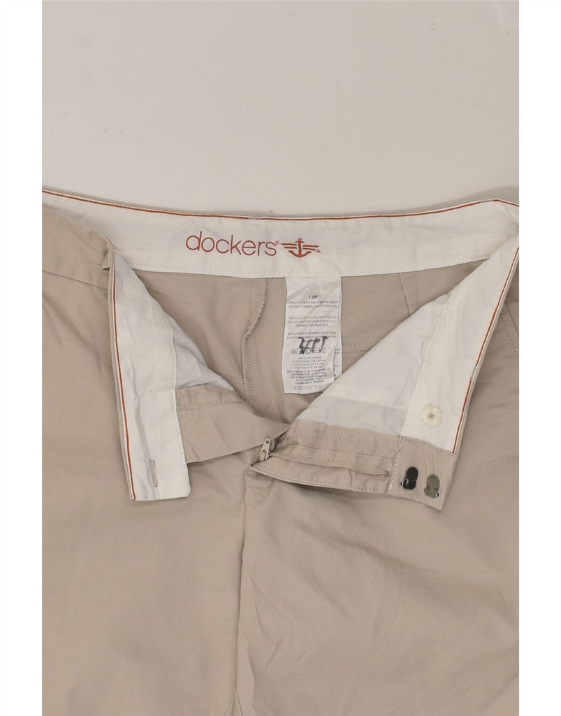 DOCKERS Womens Chino Shorts US 12 Large W34  Beige Cotton | Vintage Dockers | Thrift | Second-Hand Dockers | Used Clothing | Messina Hembry 