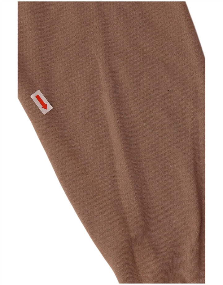 JACK & JONES Mens Graphic Sweatshirt Jumper Medium Beige Cotton