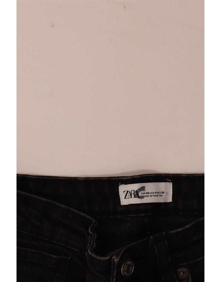 Zara Womens Straight Jeans EU 40 Medium W30 L25 Black