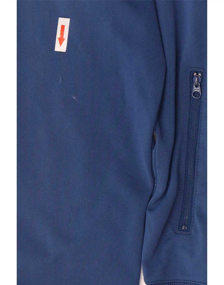 Nike Womens Tracksuit Top Jacket UK 14 Medium Blue Colourblock