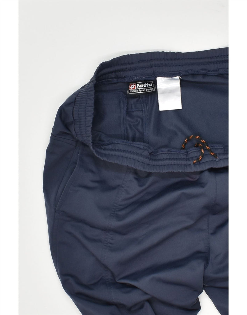 LOTTO Mens Tracksuit Trousers Large Navy Blue Polyester | Vintage Lotto | Thrift | Second-Hand Lotto | Used Clothing | Messina Hembry 