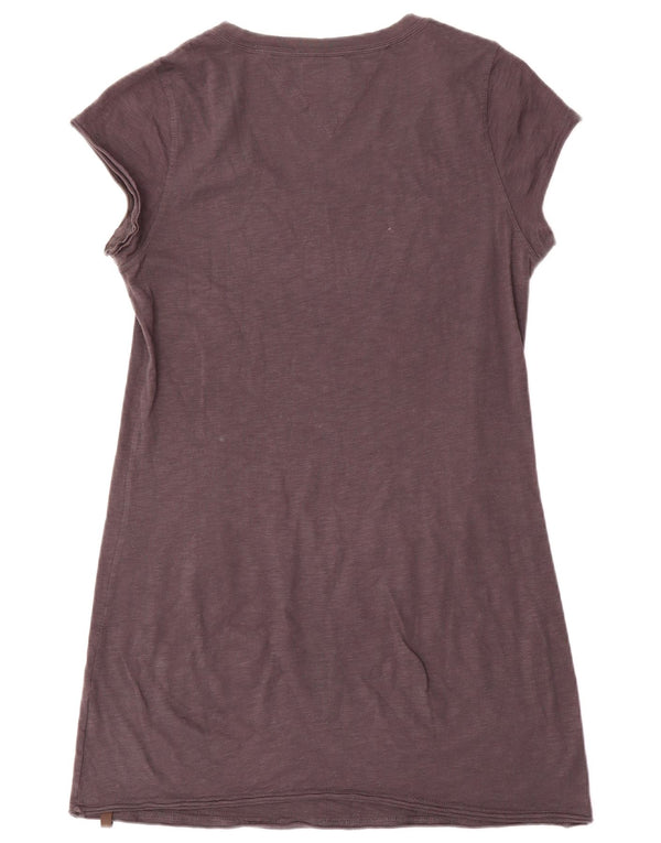 Tommy Hilfiger Womens Graphic T-Shirt Dress UK 12 Medium Grey