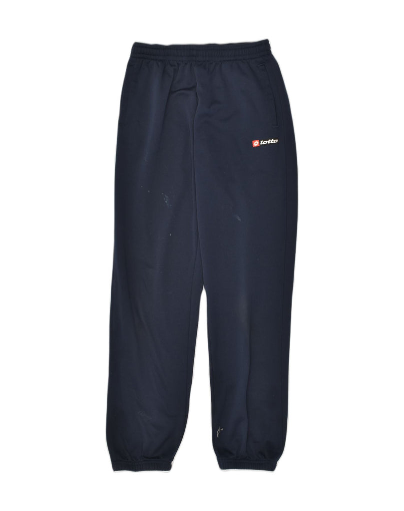 LOTTO Mens Tracksuit Trousers Joggers Medium Navy Blue Polyester | Vintage Lotto | Thrift | Second-Hand Lotto | Used Clothing | Messina Hembry 