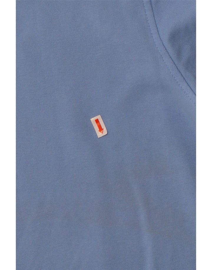 Vineyard Vines Womens Oversized Zip Neck Sweatshirt Jumper UK 10 Small Blue