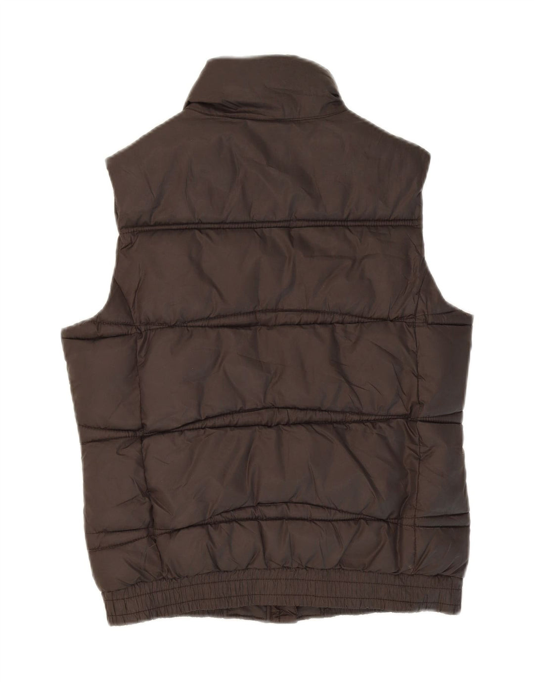 KAPPA Womens Padded Gilet UK 14 Medium Brown Polyester Vintage Kappa and Second-Hand Kappa from Messina Hembry 