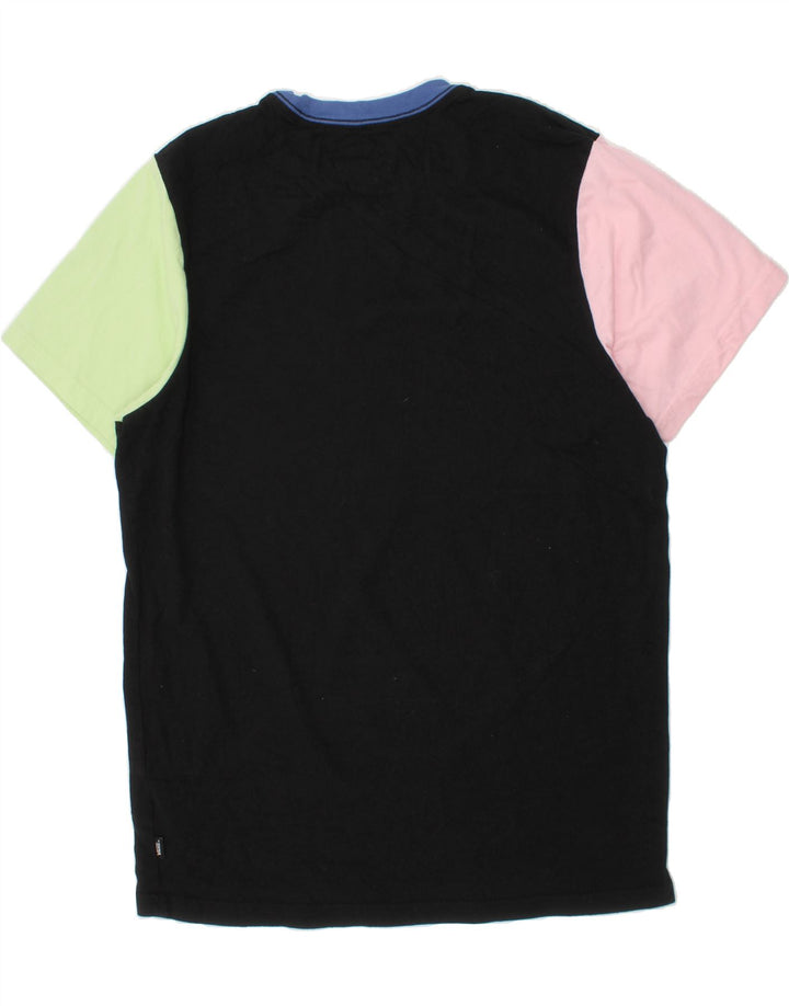 VANS Mens T-Shirt Top Medium Black Colourblock Cotton Vintage Vans and Second-Hand Vans from Messina Hembry 