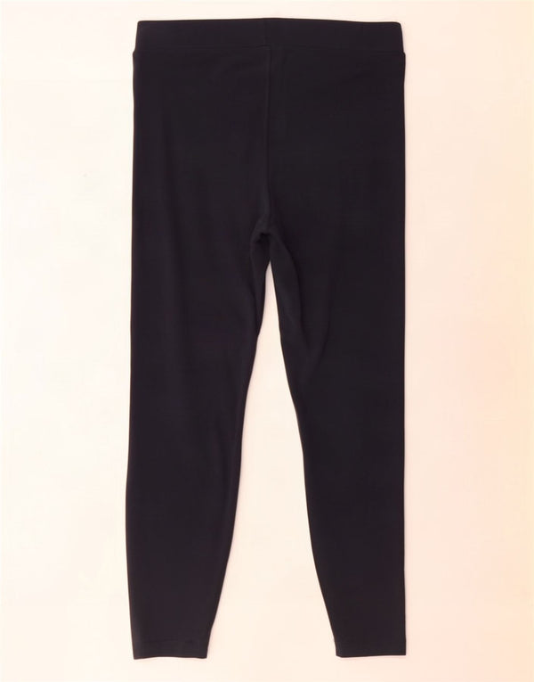 Tommy Hilfiger Womens Graphic Leggings UK 14 Large Navy Blue Colourblock