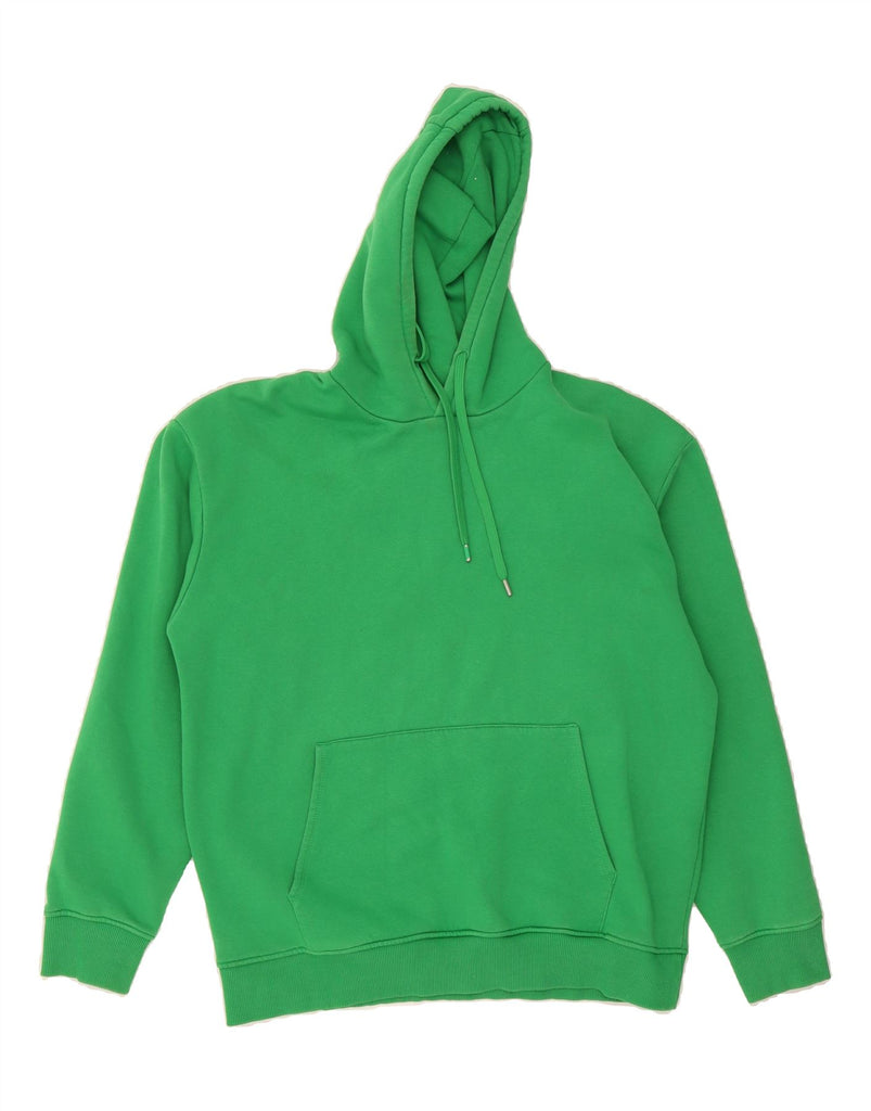 ZARA Mens Hoodie Jumper XL Green Cotton Vintage Zara and Second-Hand Zara from Messina Hembry 