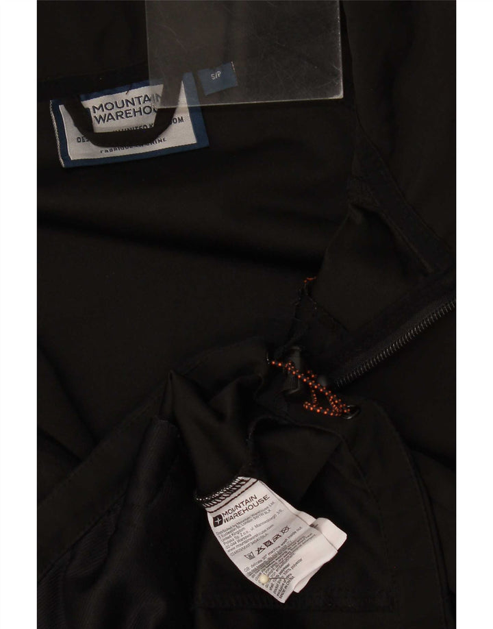 Mountain Warehouse Mens Rain Jacket UK 36 Small Black Polyester