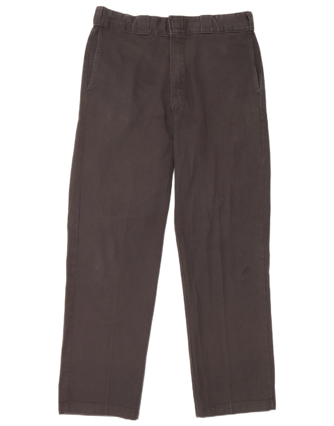 Dickies Mens Straight Chino Trousers W34 L32 Black Polyester