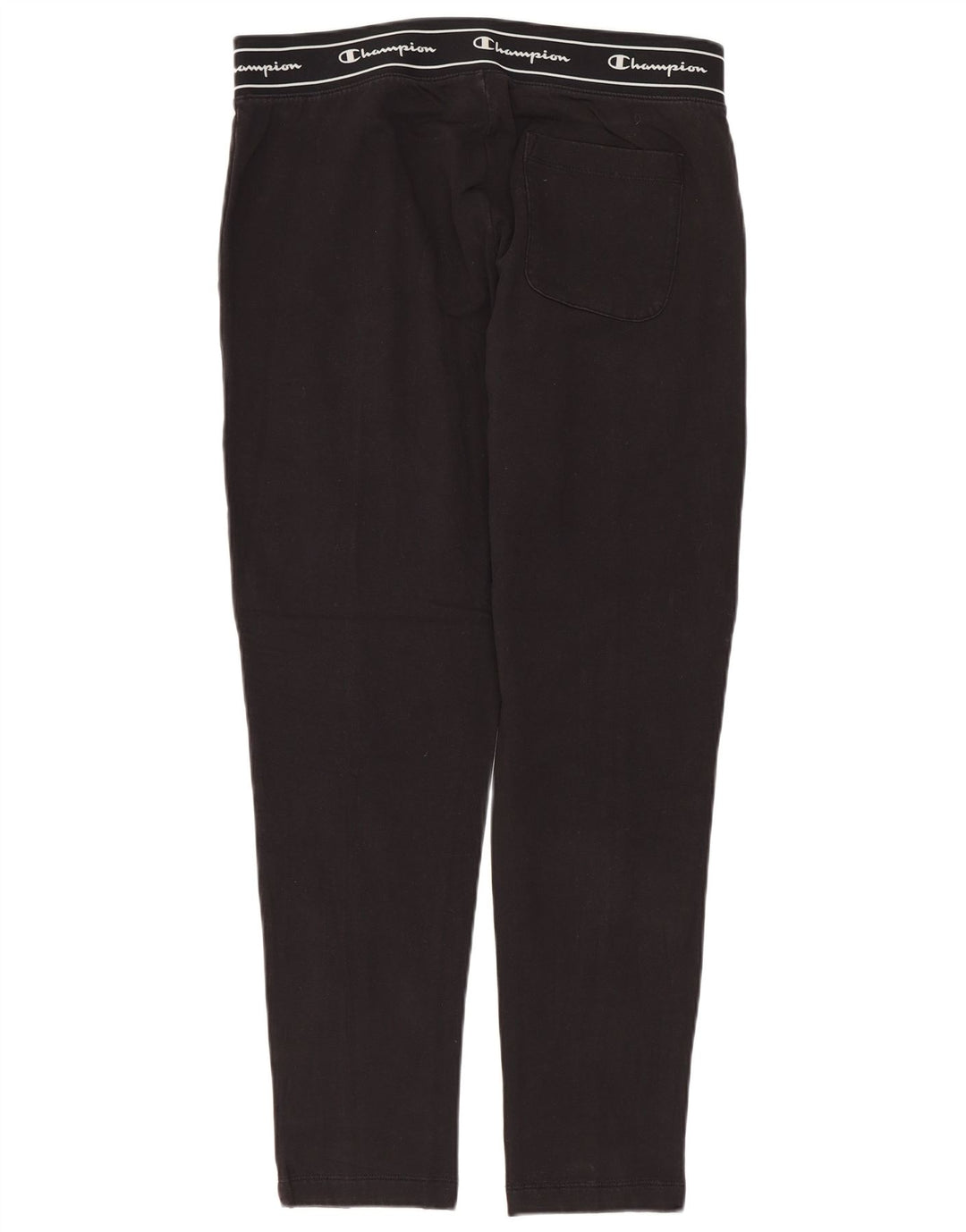 CHAMPION Womens Graphic Tracksuit Trousers UK 14 Medium  Black