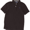 Crew Clothing Mens Polo Shirt Medium Black Cotton