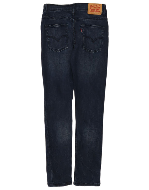 Levi's Womens 512 Slim Tapered Jeans W27 L27 Navy Blue Cotton