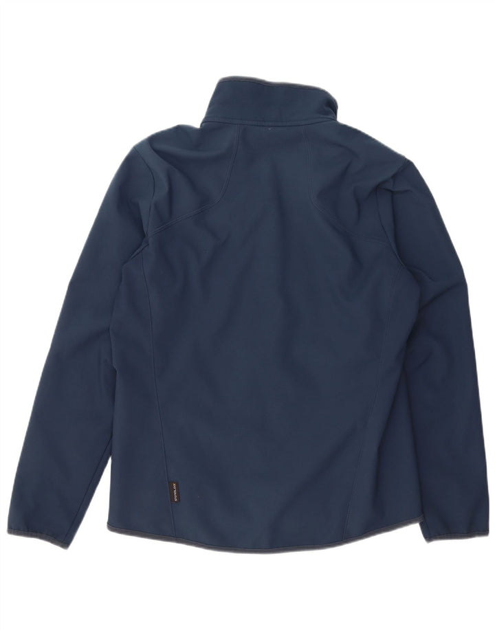 JACK WOLFSKIN Mens Tracksuit Top Jacket UK 36/38 Small Navy Blue Polyester