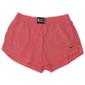 Nike Womens Sport Shorts UK 14 Medium  Pink Cotton