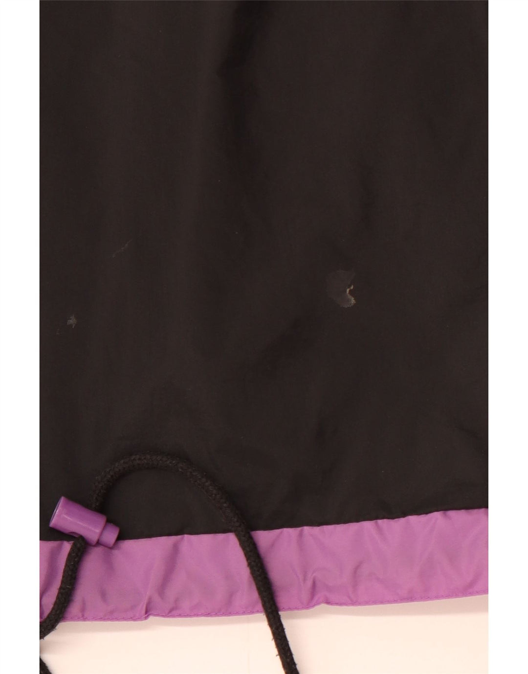 RODEO Mens Hooded Anorak Jacket UK 36 Small Black Colourblock Nylon