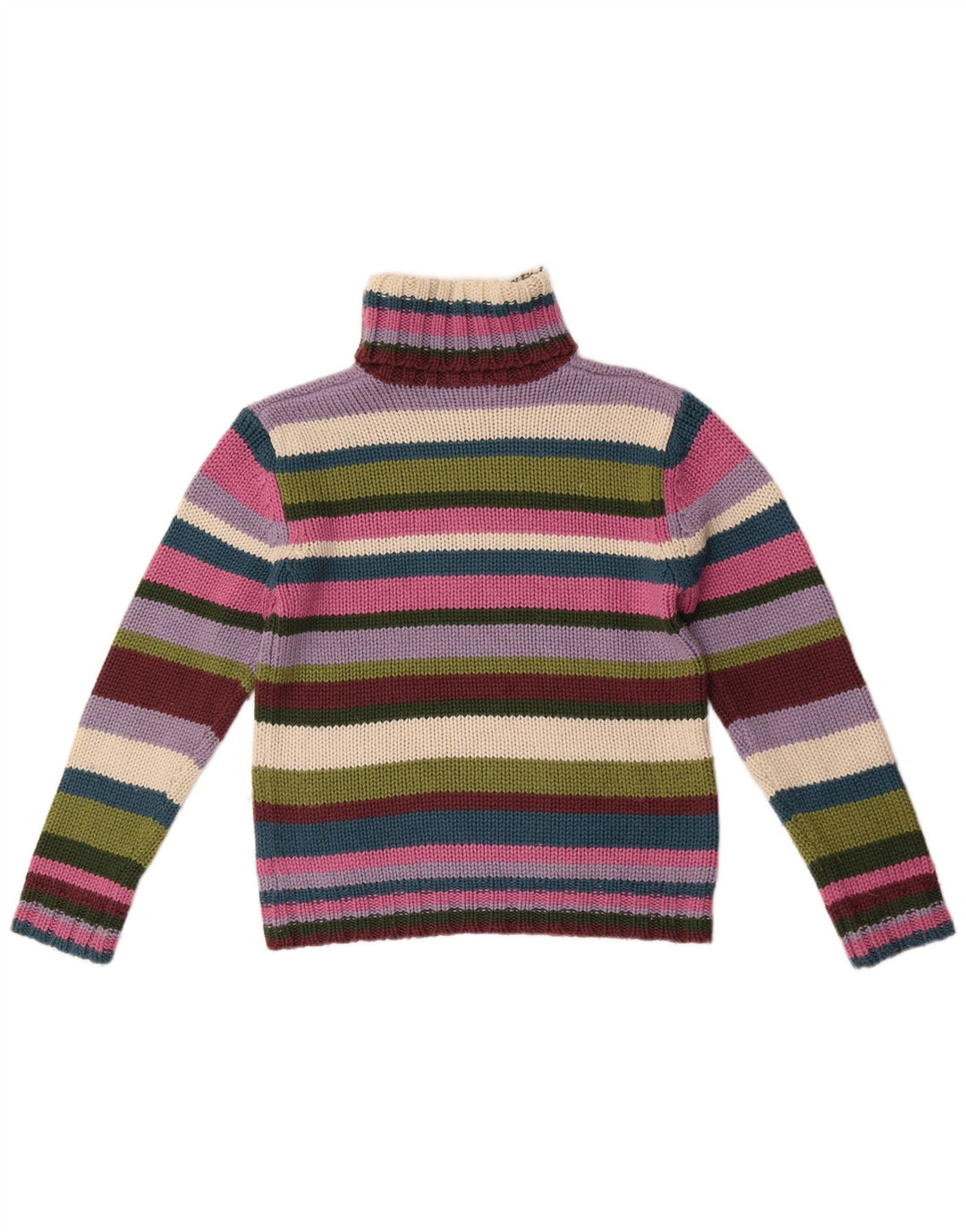 Zara Womens Trafaluc Roll Neck Jumper Sweater UK 14 Large Multicoloured