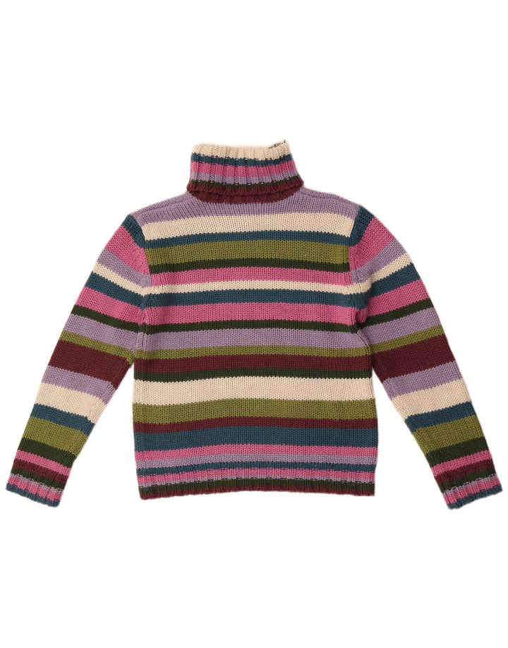 Zara Womens Trafaluc Roll Neck Jumper Sweater UK 14 Large Multicoloured