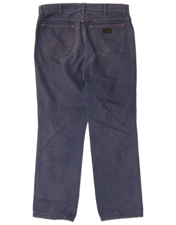 Wrangler Mens Texas Straight Jeans W36 L31 Blue Cotton