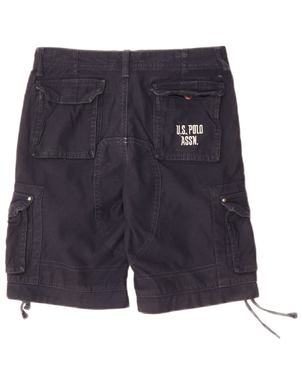 U.S. Polo Assn. Boys USA Graphic Cargo Shorts 11-12 Years W26 Navy Blue
