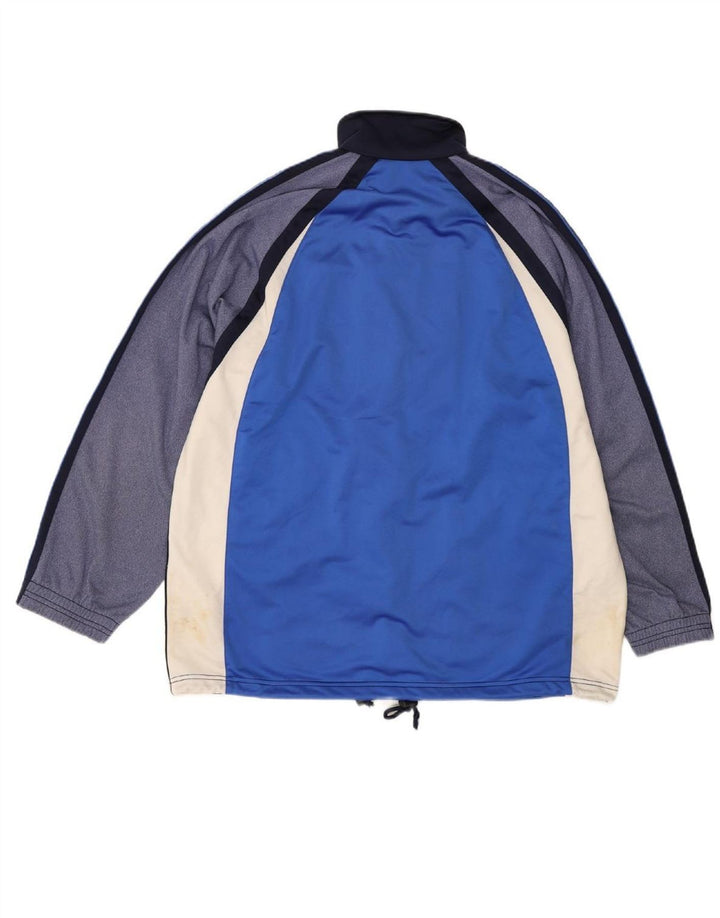 DIADORA Mens Tracksuit Top Jacket Medium Blue Colourblock Polyester Vintage Diadora and Second-Hand Diadora from Messina Hembry 