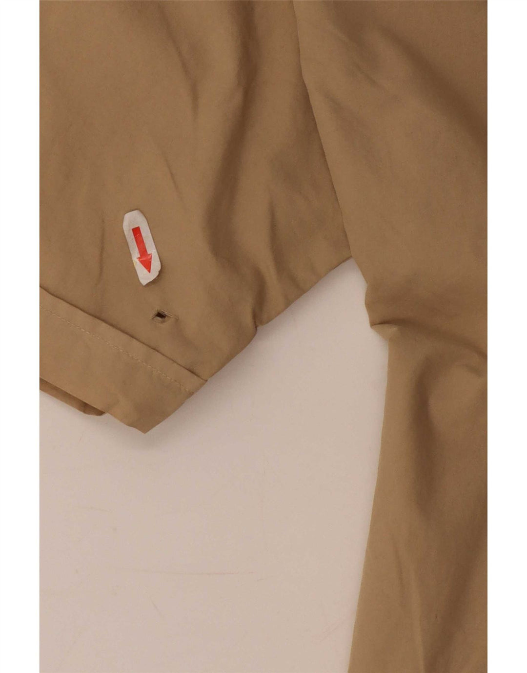 Nautica Mens Short Sleeve Shirt Large Beige Cotton