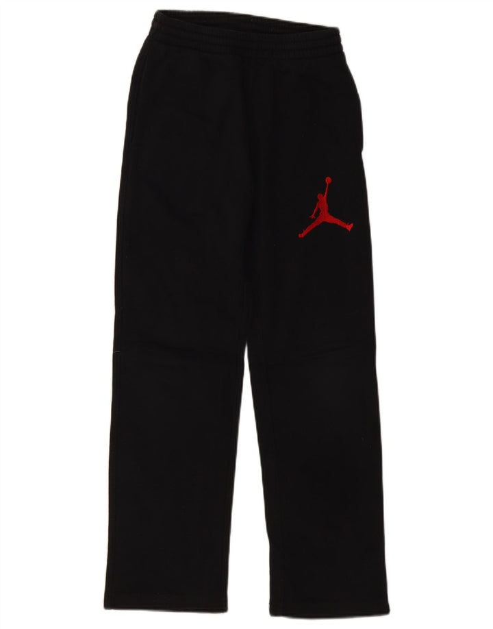Jordan Boys Graphic Tracksuit Trousers 10-11 Years Medium Black