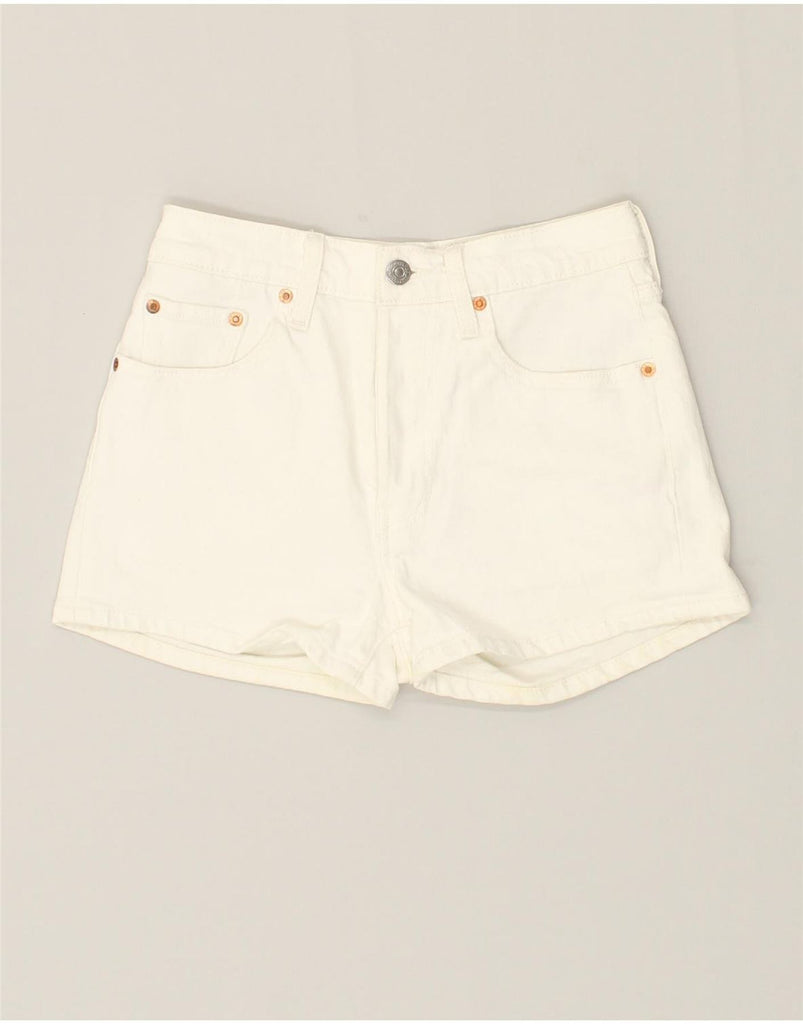 LEVI'S Womens 501 Casual Shorts W24 XS  White Cotton | Vintage Levi's | Thrift | Second-Hand Levi's | Used Clothing | Messina Hembry 