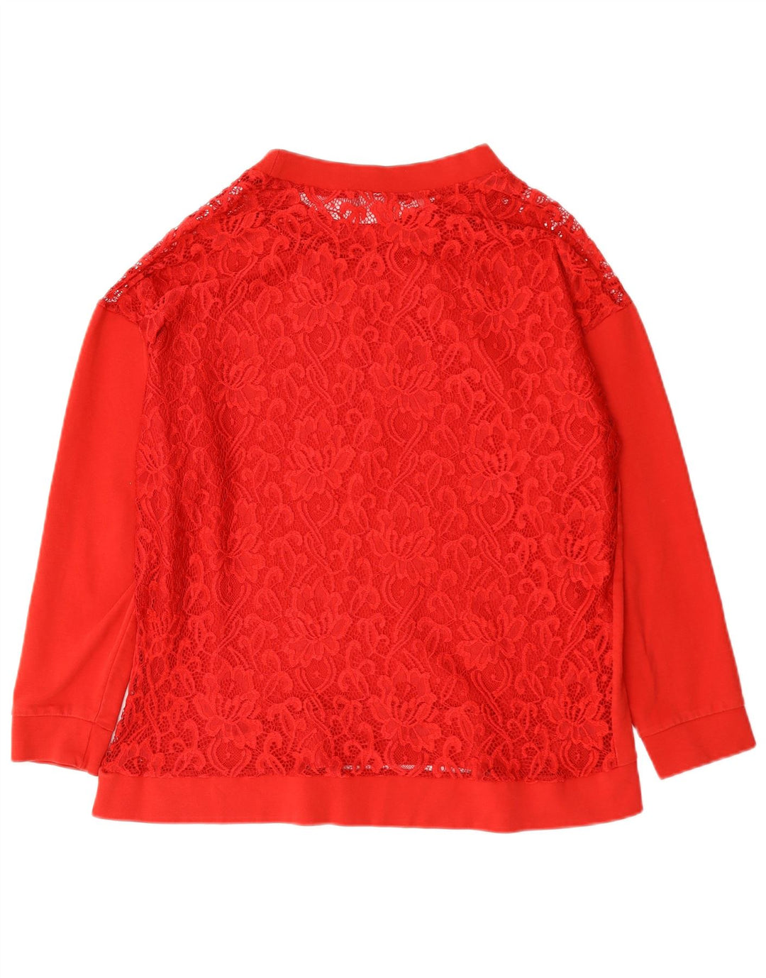 PIAZZA ITALIA Womens Blouse Top UK 16 Large Red Floral