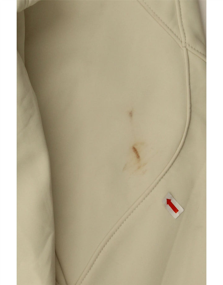 The North Face Womens Tracksuit Top Jacket UK 10 Small Beige Polyester