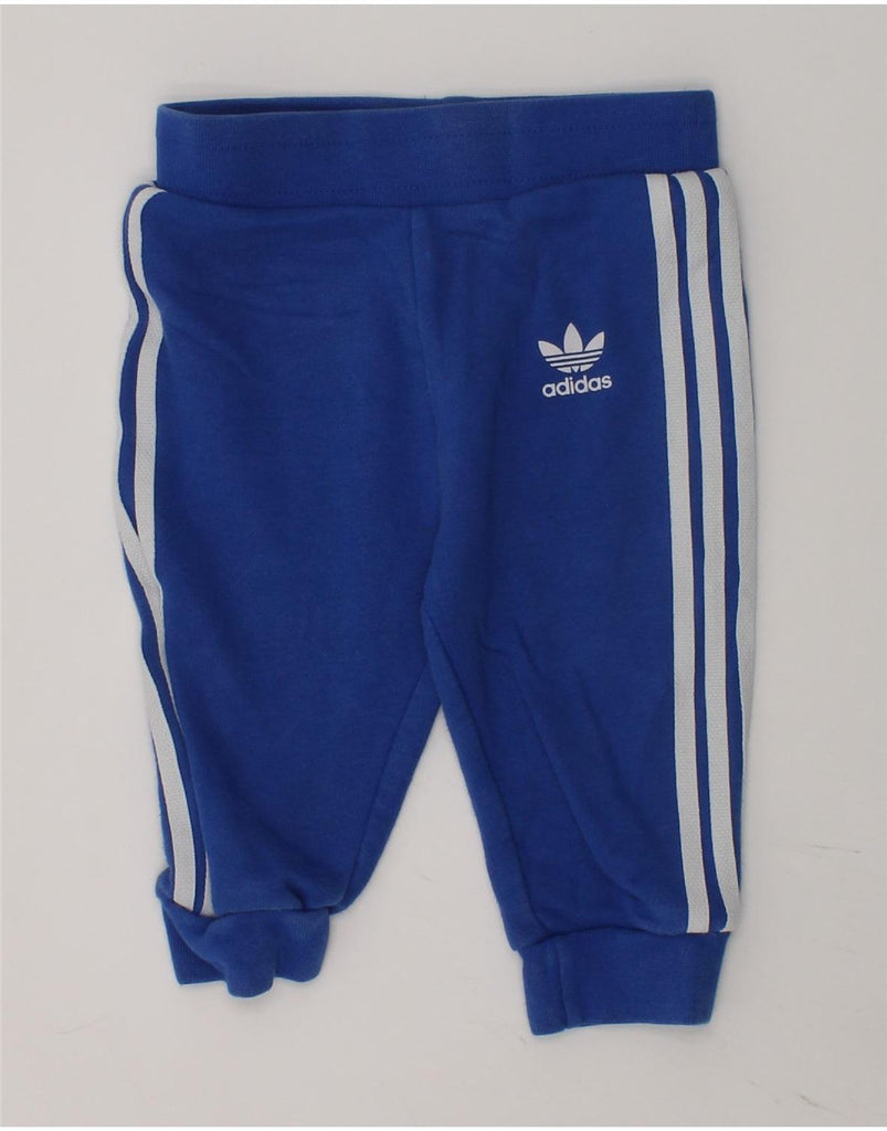 ADIDAS Baby Boys Graphic Full Tracksuit 6-9 Months Blue Cotton | Vintage Adidas | Thrift | Second-Hand Adidas | Used Clothing | Messina Hembry 