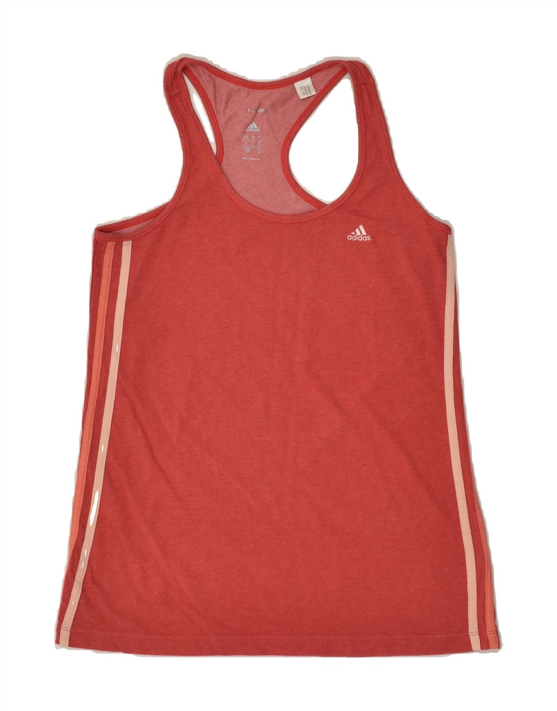 ADIDAS Womens Climalite Vest Top UK 8/10 Small Red Cotton | Vintage Adidas | Thrift | Second-Hand Adidas | Used Clothing | Messina Hembry 