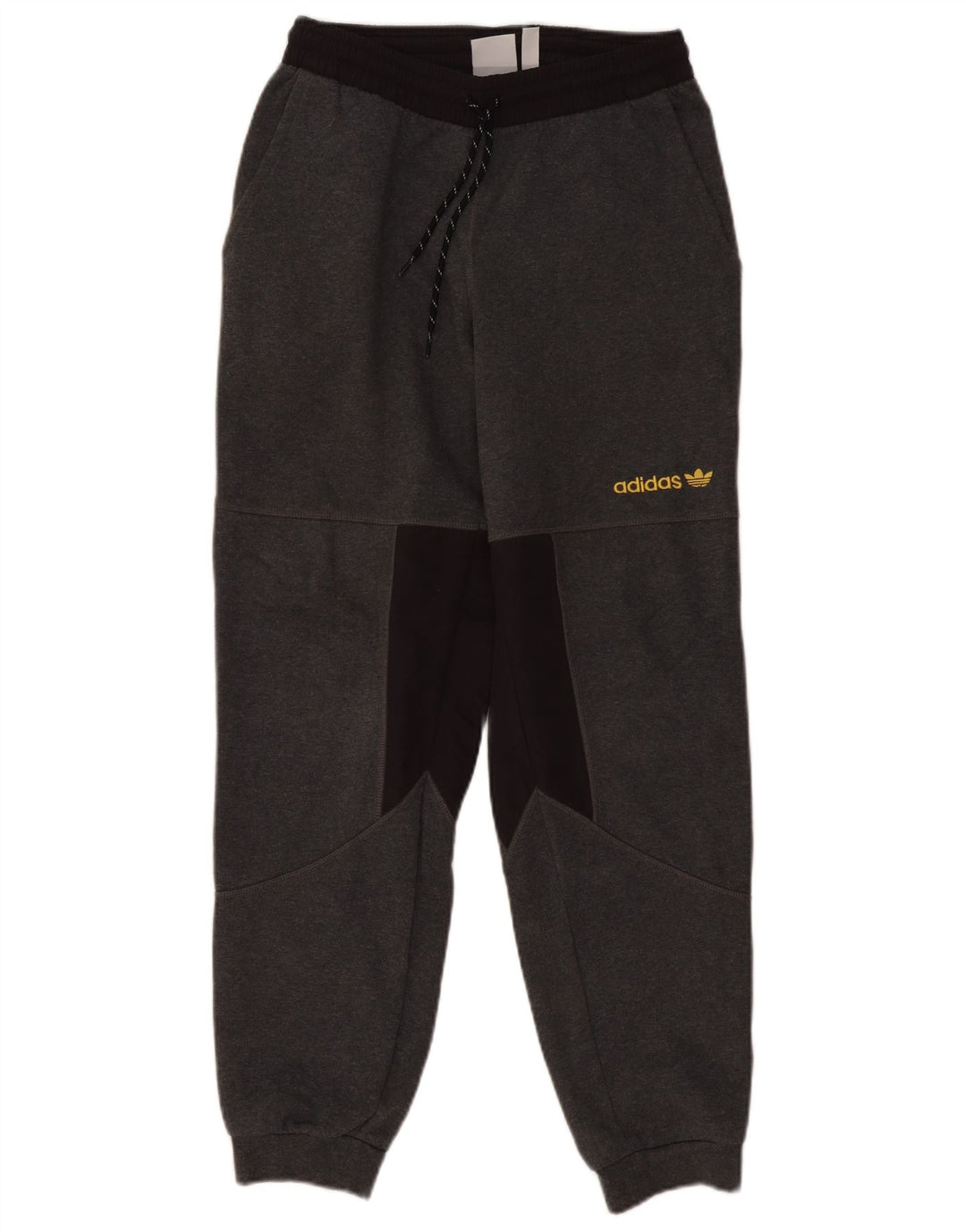 Adidas Mens Graphic Tracksuit Trousers Joggers Small Grey Colourblock