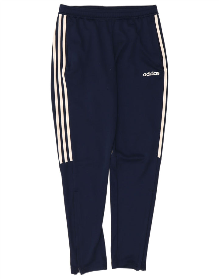 Adidas Mens Climalite Tracksuit Trousers Medium  Navy Blue Polyester