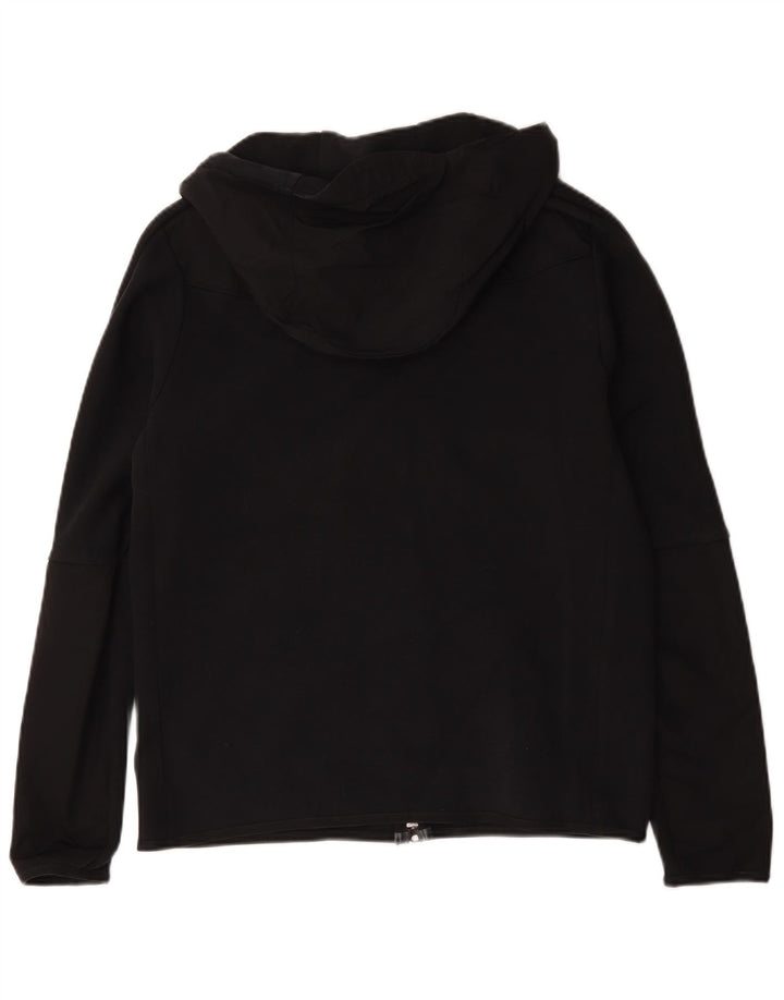 Nike Mens Zip Hoodie Sweater Medium Black Cotton