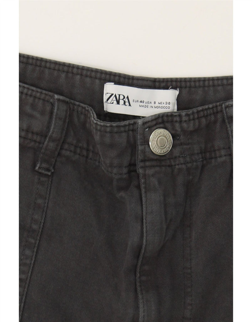 ZARA Womens Straight Cargo Trousers EU 40 Medium W30 L32 Grey Cotton Vintage Zara and Second-Hand Zara from Messina Hembry 